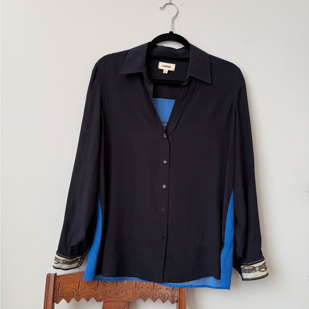 L’AGENCE 100% Silk Blouse